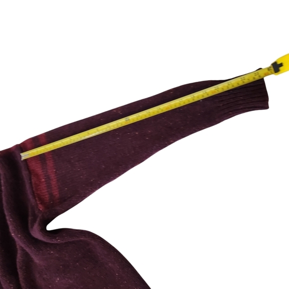HIGHLAND CLUB Burgundy Wool Silk Turtleneck Sweater Vintage Retro Style m - Picture 10 of 13